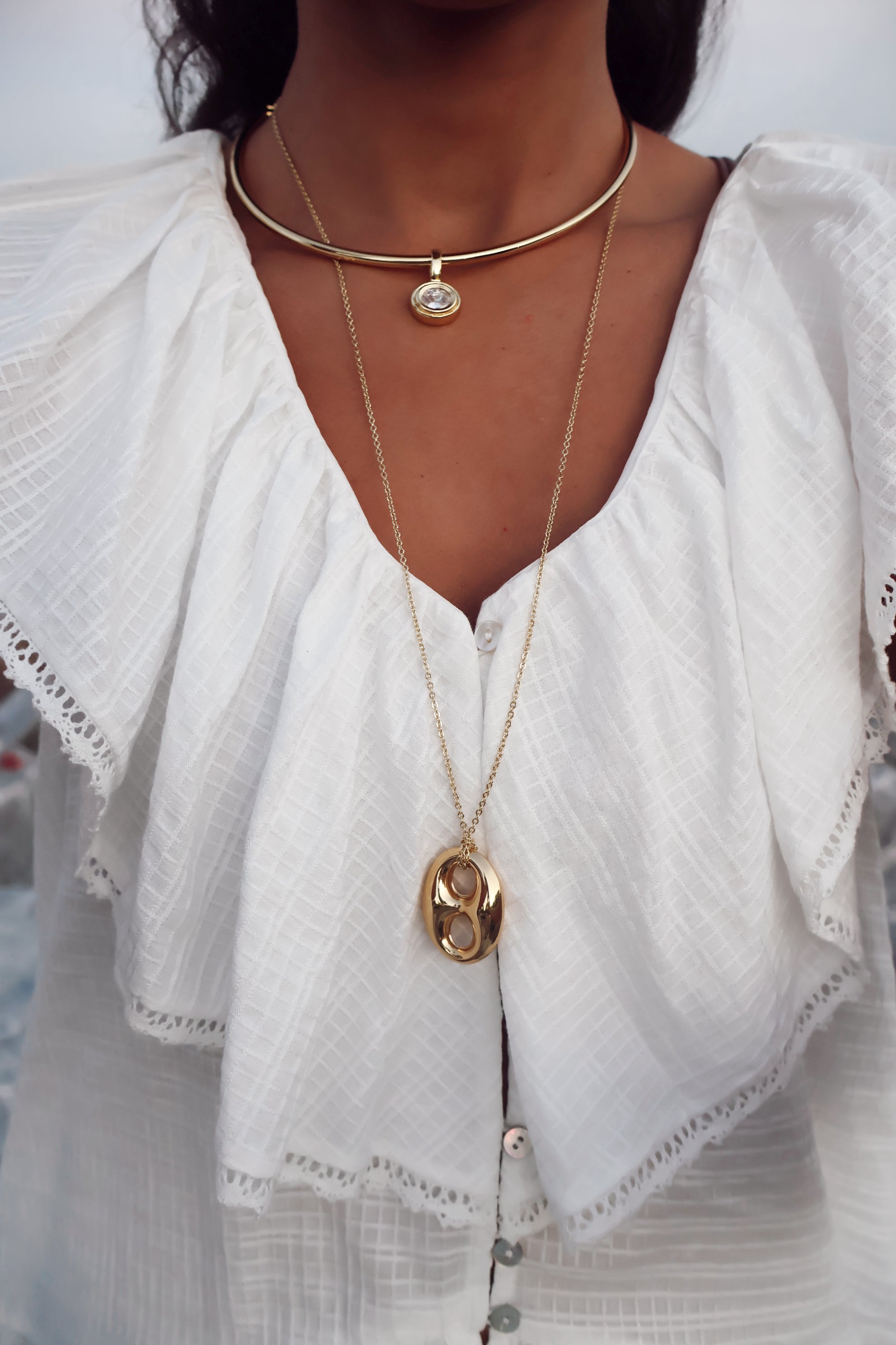 Cami Necklace - Thick Gold